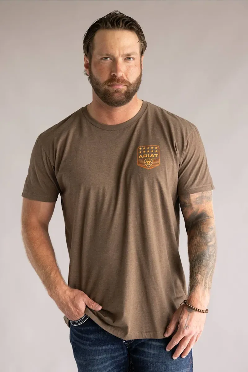Ariat Mens Stripe Patriotic Badge T-Shirt-3