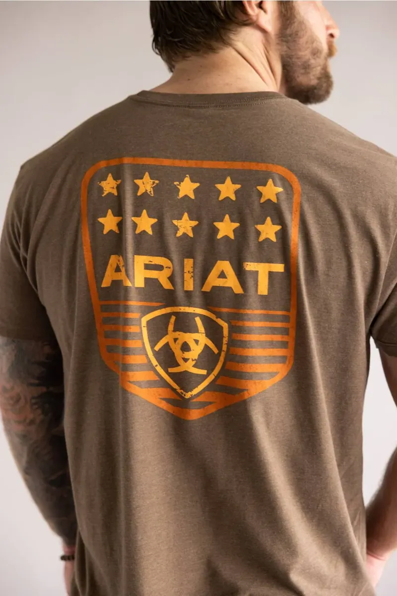 Ariat Mens Stripe Patriotic Badge T-Shirt