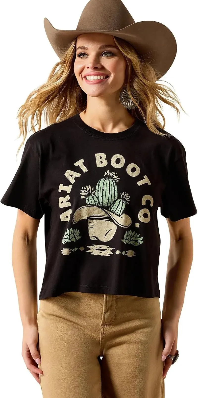 Ariat Women's Cacti Cowboy Hat T-Shirt-1