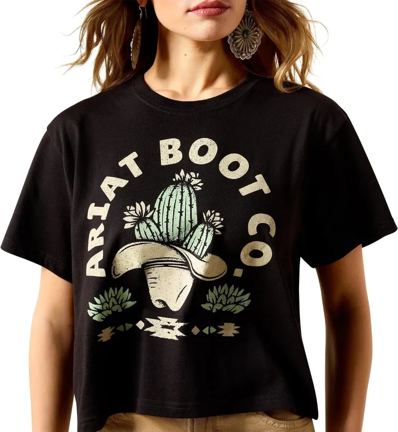 Ariat Women's Cacti Cowboy Hat T-Shirt-3