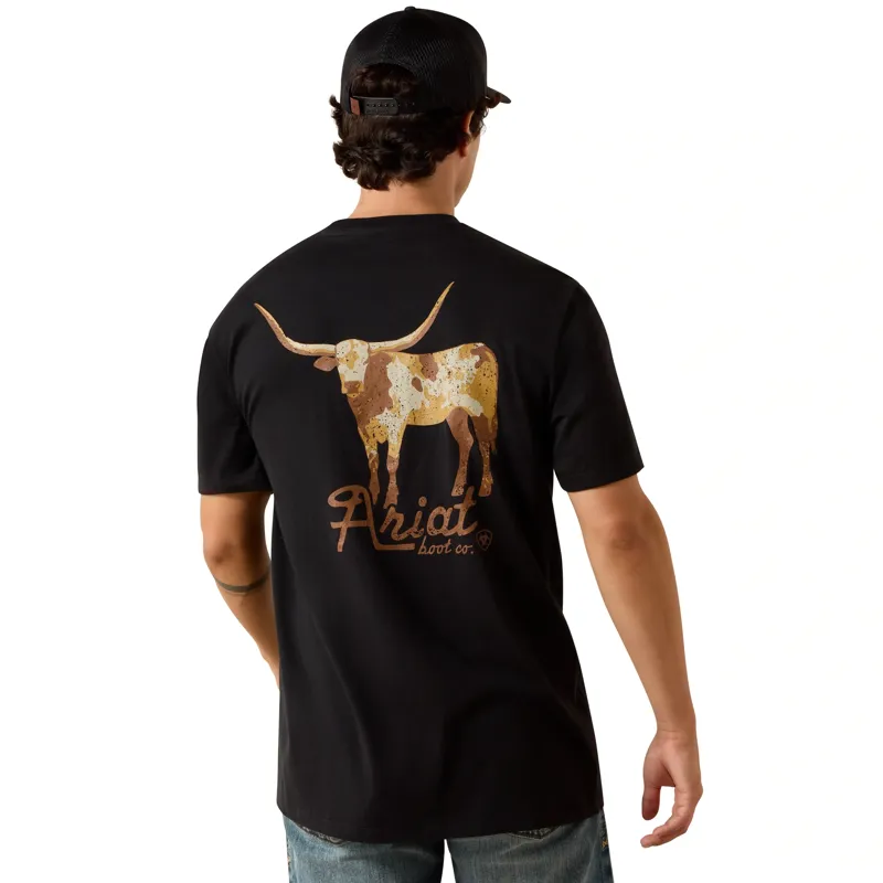 Ariat Cowmooflage Classic Fit Men's T-Shirt in Black