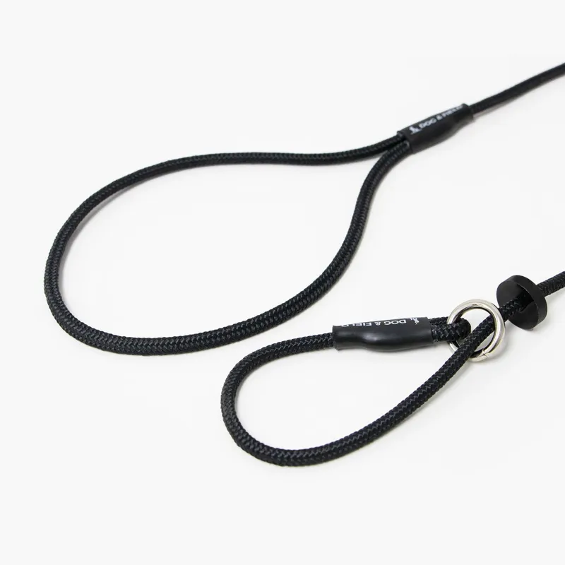 Dog And Field Signature Slip Lead in Black-3