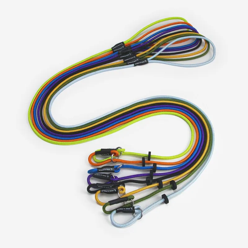 Dog And Field Signature Slip Lead in Black-6