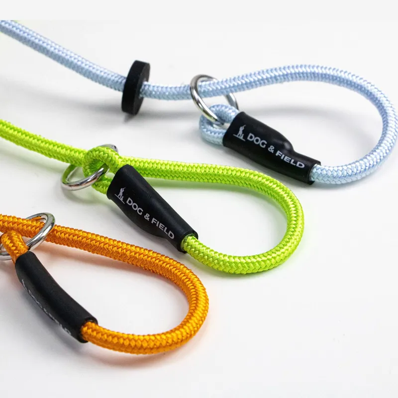 Dog And Field Signature Slip Lead in Black-7