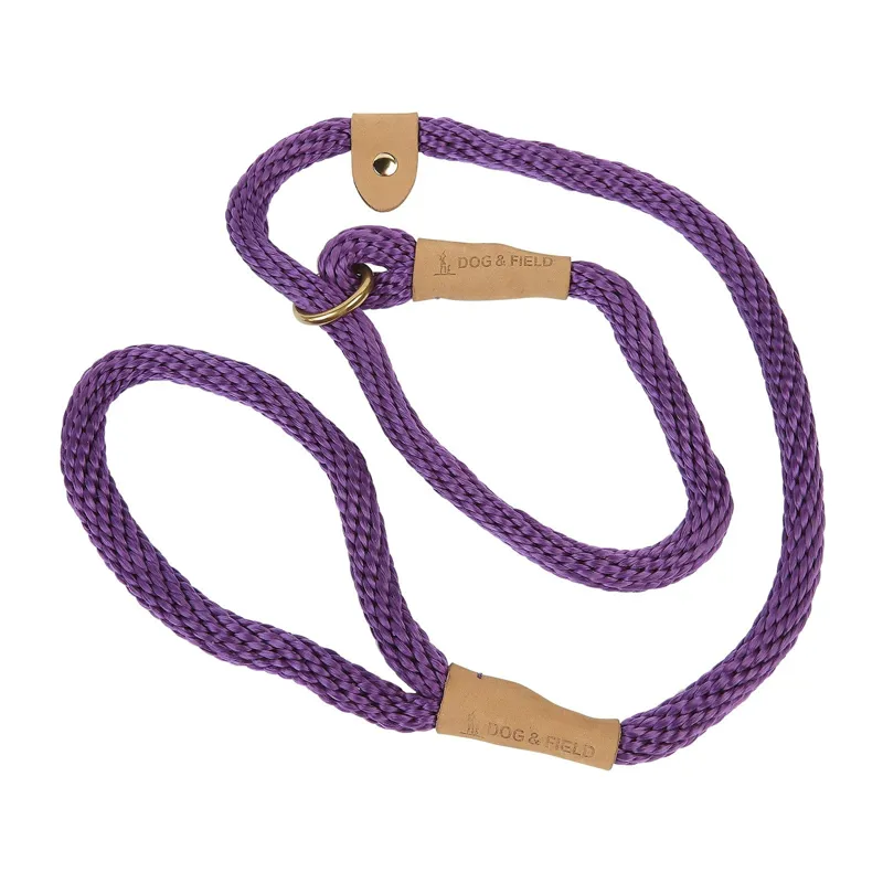 Dog And Field Woven Lux Slip Lead in Apricot-1