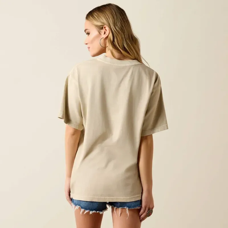 Ariat Bull Rider Arched T-Shirt in French Oak-2