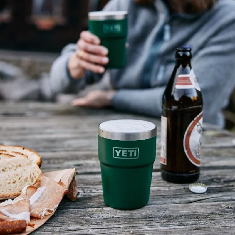 YETI Rambler 16oz Stackable Cup - Black Forest Green-4